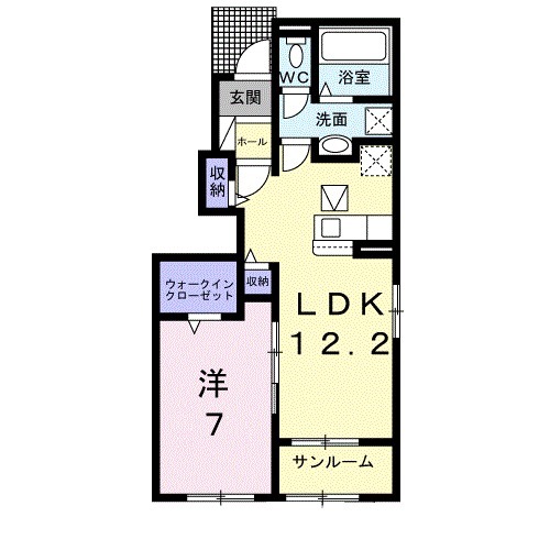 ルピナス Aの間取り
