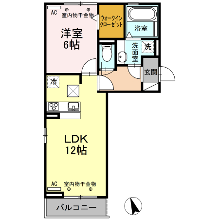 エスパシオときわⅡの間取り
