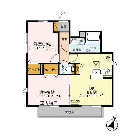 Residenz 北園の間取り