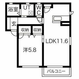 コゥジィーコートの間取り