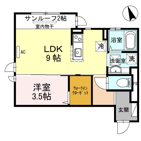 リベーラ辻2の間取り
