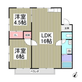 ウチダコーポ3の間取り