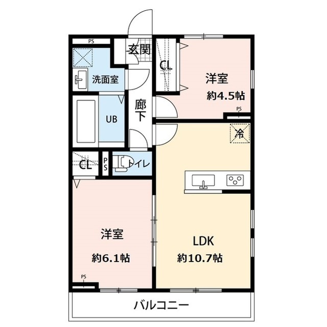 アムール イソベの間取り