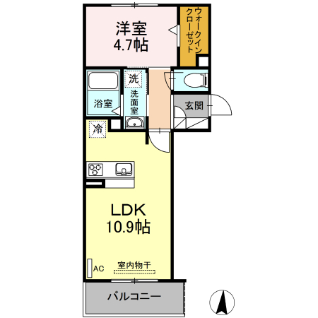 フルールの間取り