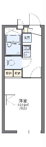 204号室の間取り