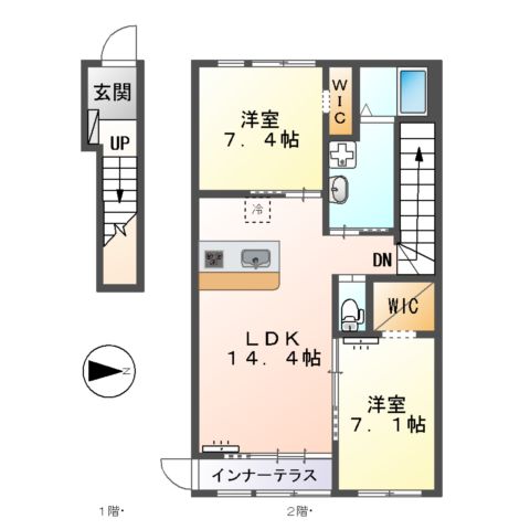 ミントリーフの間取り