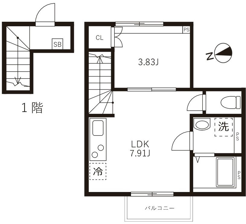 カサプレミア代田の間取り
