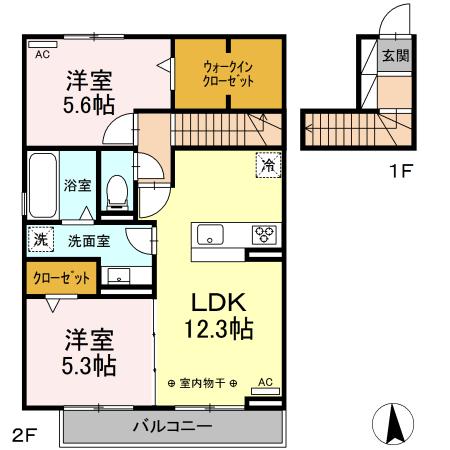 ウィットなかのしまの間取り