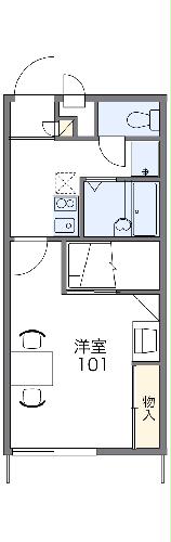 レオパレスシャルマンヒメコの間取り