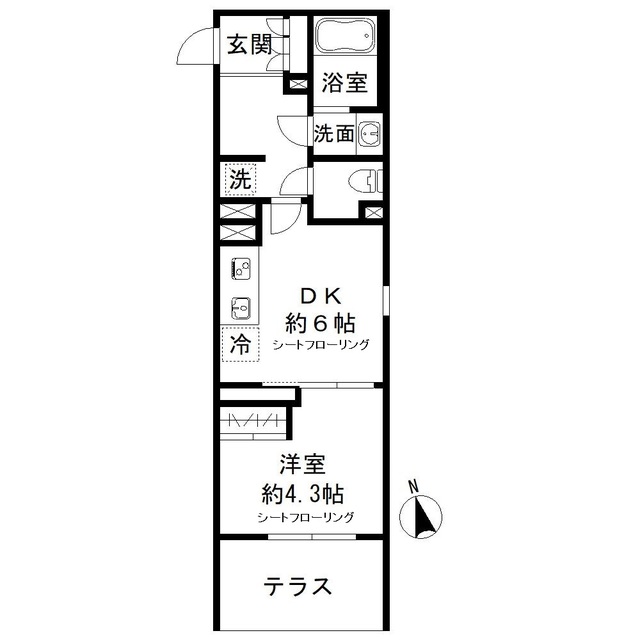ＭＯＣＸＩＯＮ四谷三丁目（モクシオン四谷・103号室の間取り