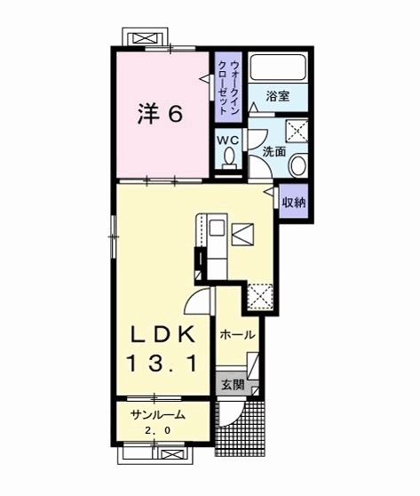 メゾンドビュー・ラシーヌⅠの間取り