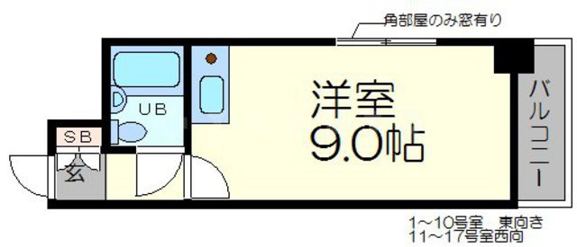 マイルド新大阪レジデンス3号館の間取り