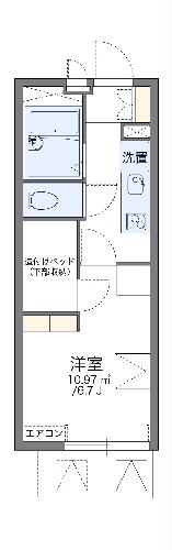 レオパレスビブハウス・304号室の間取り