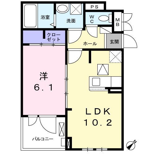 グランデ フレッチャの間取り