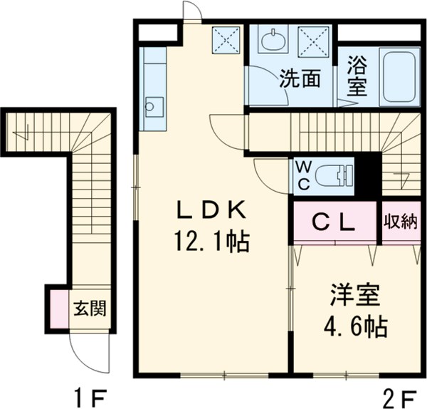 リーセント・メゾンSの間取り