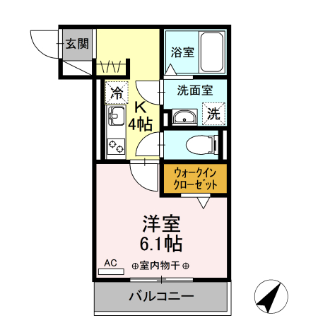 ジュネス東静岡の間取り