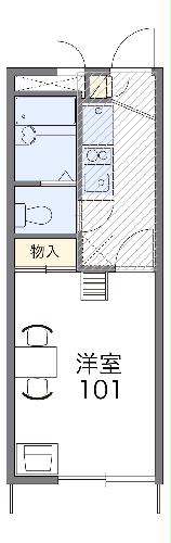 レオパレス神野2の間取り