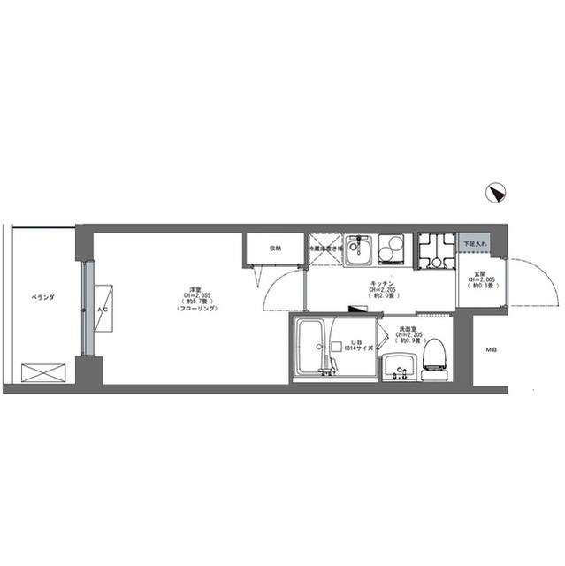 コンフォリア早稲田DEUXの間取り