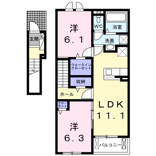 セレーノきよみ野の間取り
