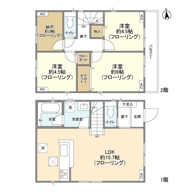 Kolet武蔵村山#05の間取り