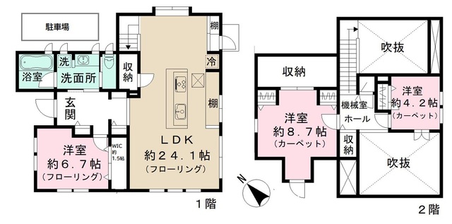 豊四季台1丁目戸建住宅の間取り