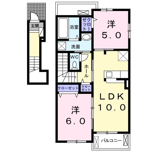 エクセルハイツの間取り