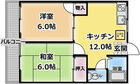 ハイムグリーン・202号室の間取り