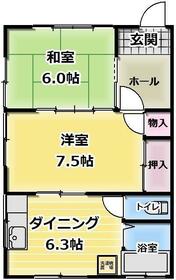 コーポ石川の間取り