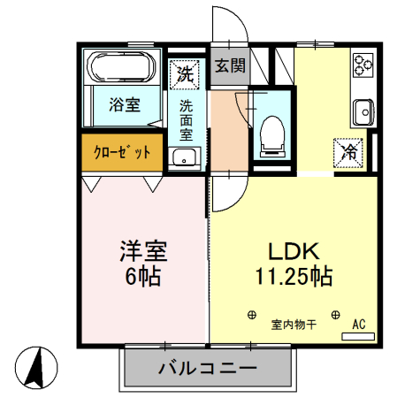 ブルーサファイア Bの間取り