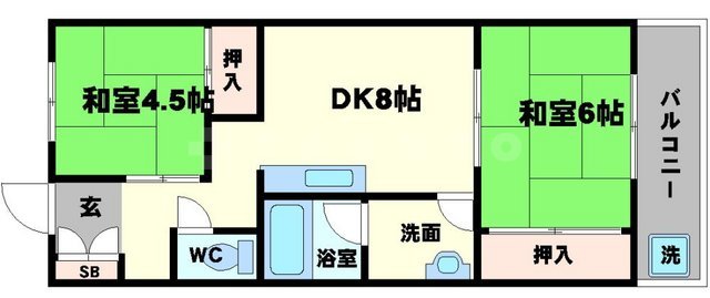 ハイツ寺庄の間取り