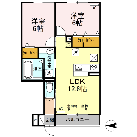 メゾン ド パディの間取り