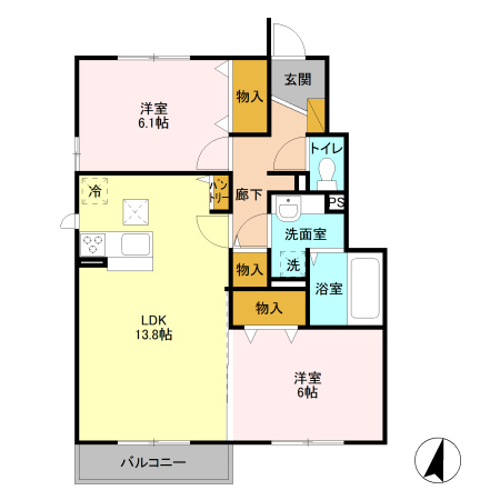 フラーゼの間取り
