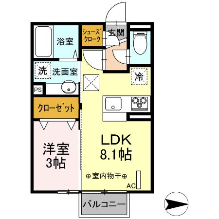 レジーナの間取り