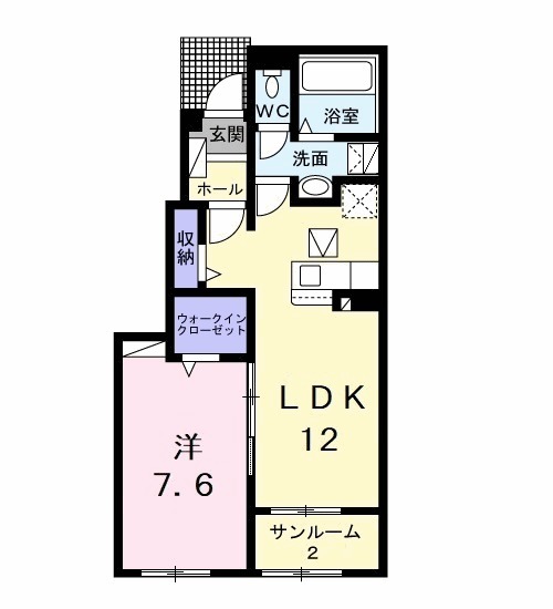 アルカディアⅠの間取り