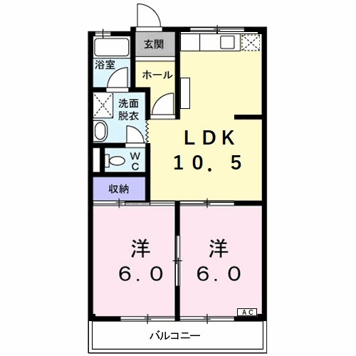 ハイムエクセレント ヒロセⅠの間取り