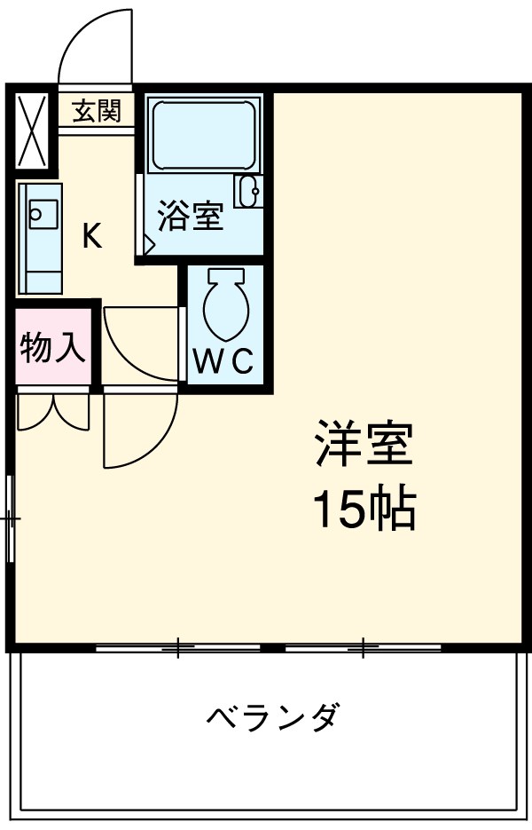 グランディ簗瀬の間取り