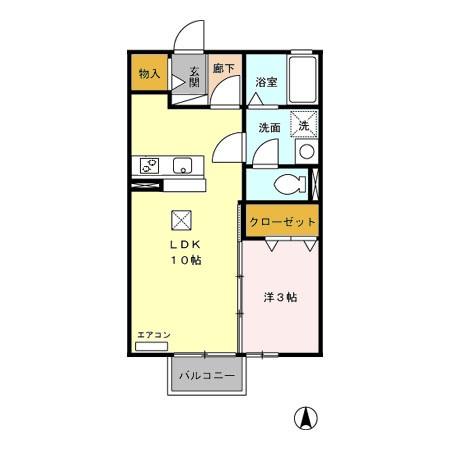 リビングタウン榎戸 Aの間取り