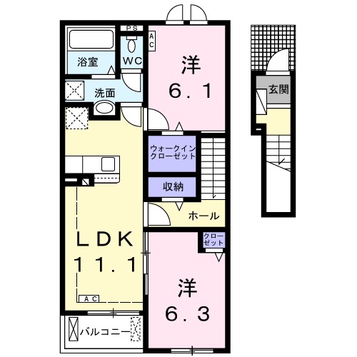FeliceⅢ(フェリーチェ)の間取り