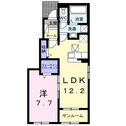 ハピネスハイムの間取り