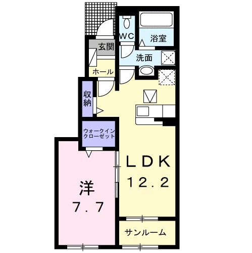 ハピネスハイムの間取り