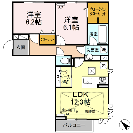 Rencontre Takaragiの間取り