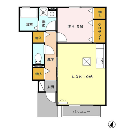 パストラル Aの間取り