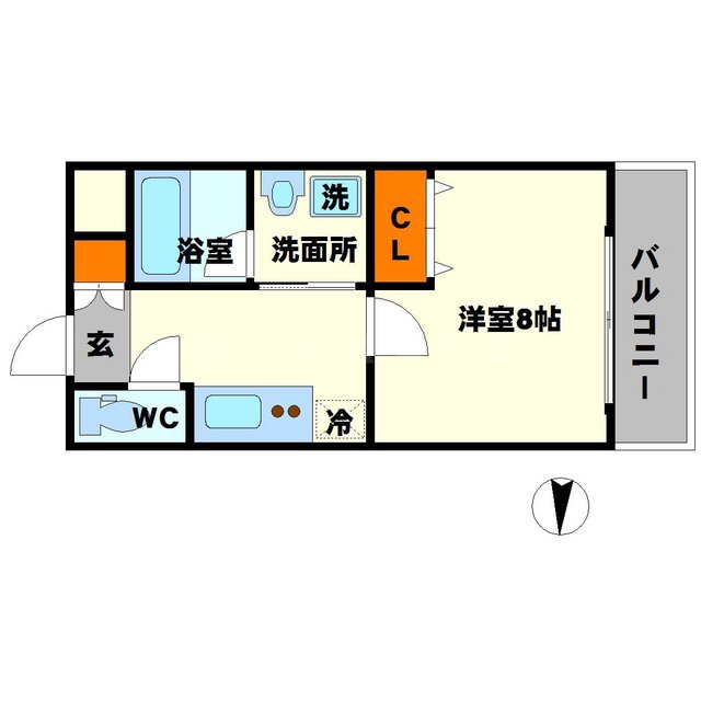ロイヤルコート岡町の間取り