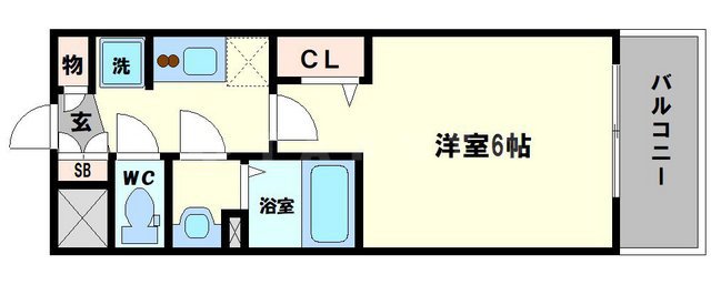 ララプレイス玉造パルクの間取り