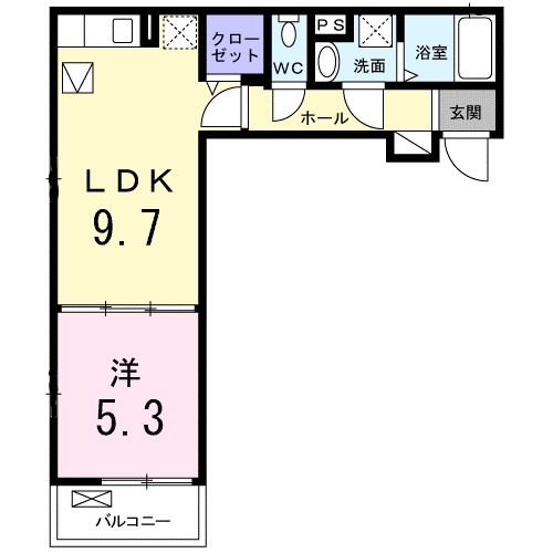 ハレクラニ・01030号室の間取り