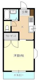溜屋ハイツVの間取り