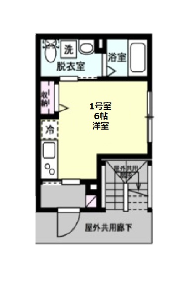 Bay maison 汐入の間取り