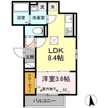 D-room小倉の間取り