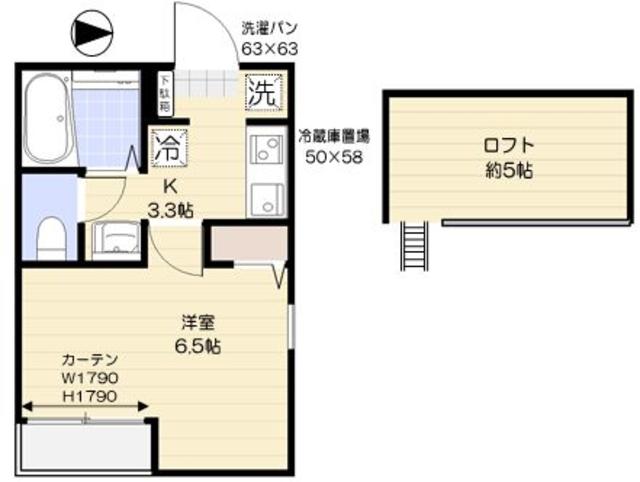 バロス大森・301号室の間取り