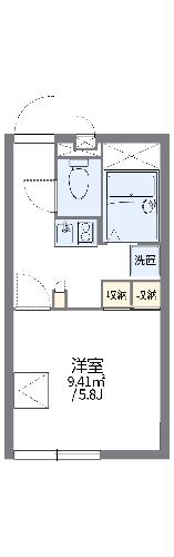 レオパレスシャトーレ 雅の間取り